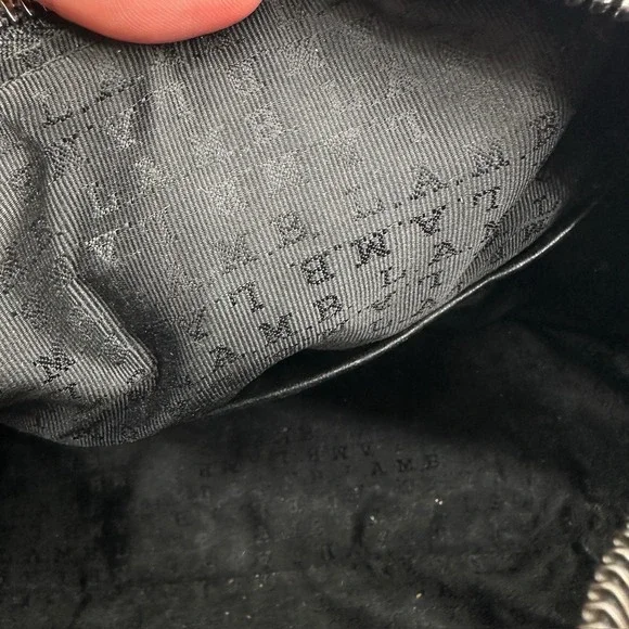 L.A.M.B. Walderston Handbag Black Tribal‎ Geometric Leather Gwen Stefani Y2K NWT - Picture 7 of 12